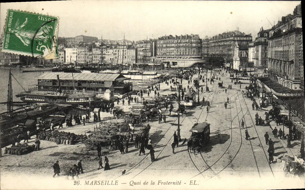 Marselha — Quai de la Fraternité — EL. - Frente