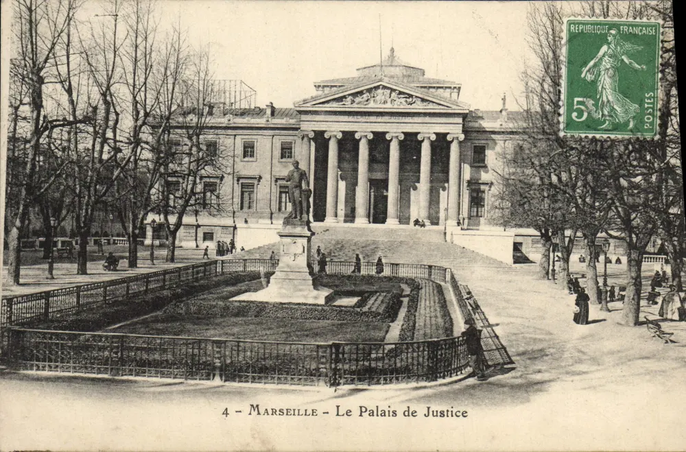Marseille — Le Palais de Justice — éditeur inconnu, n°4 - Frente