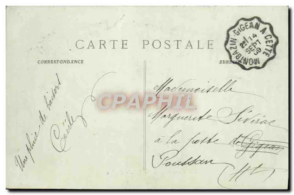 Marseille — Le Palais de Justice — éditeur inconnu, n°4 - Verso