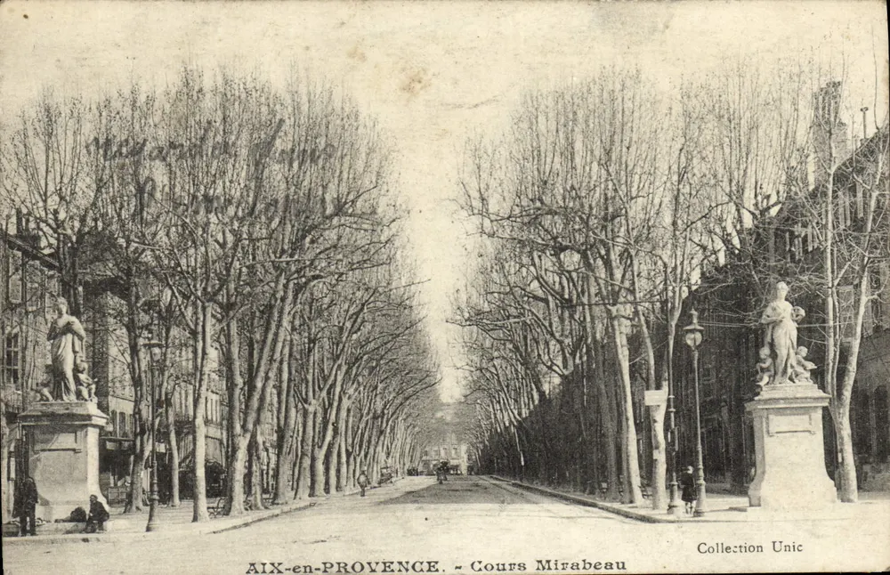 AIX-en-PROVENCE — Cours Mirabeau — Coleção Unic - Frente