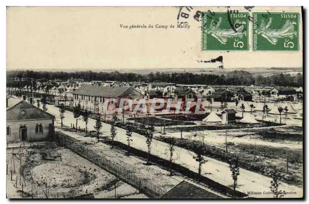 Campo de Mailly — Vista geral — Editor Guérin, número de série não visível - Frente