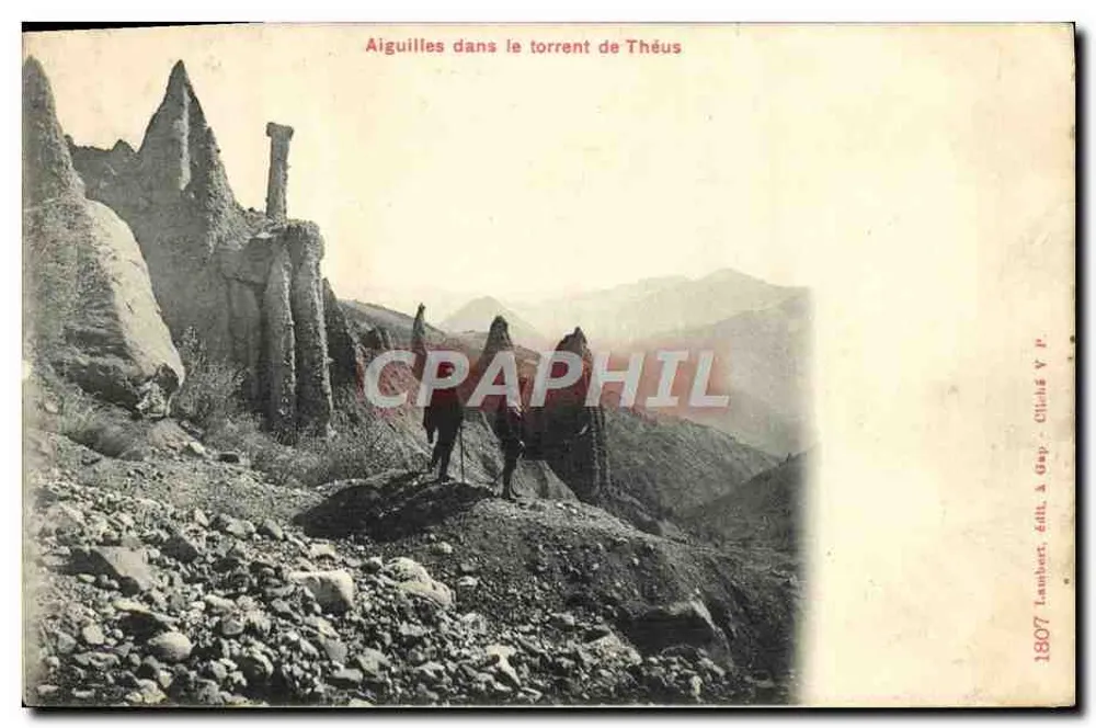 Agulhas no torrente de Théus — Gap — editor Lambhurt, n° 1807 - Frente