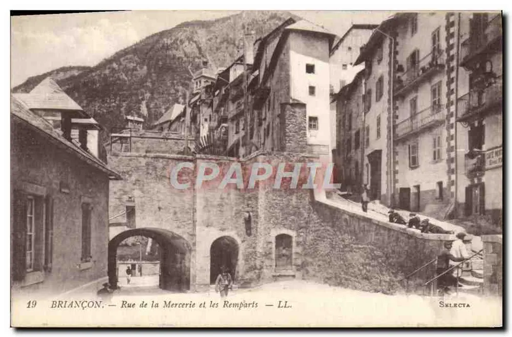 Briançon — Straße der Mercerie und die Mauern — Selecta - Vorderseite