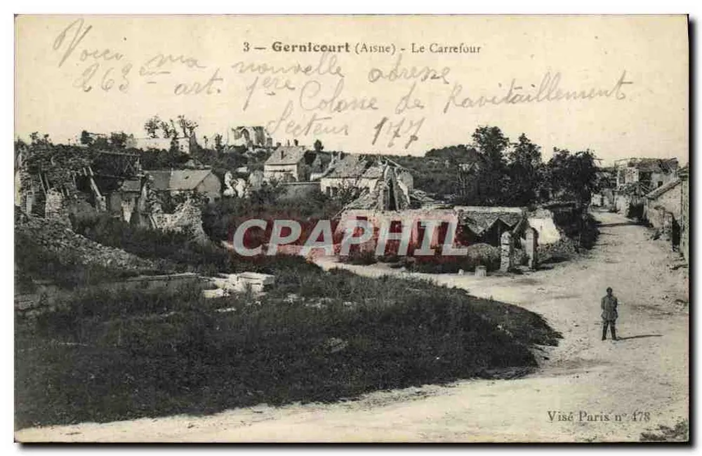 Gernicourt (Aisne) - O Cruzeiro — Visado Paris n° 478 - Frente