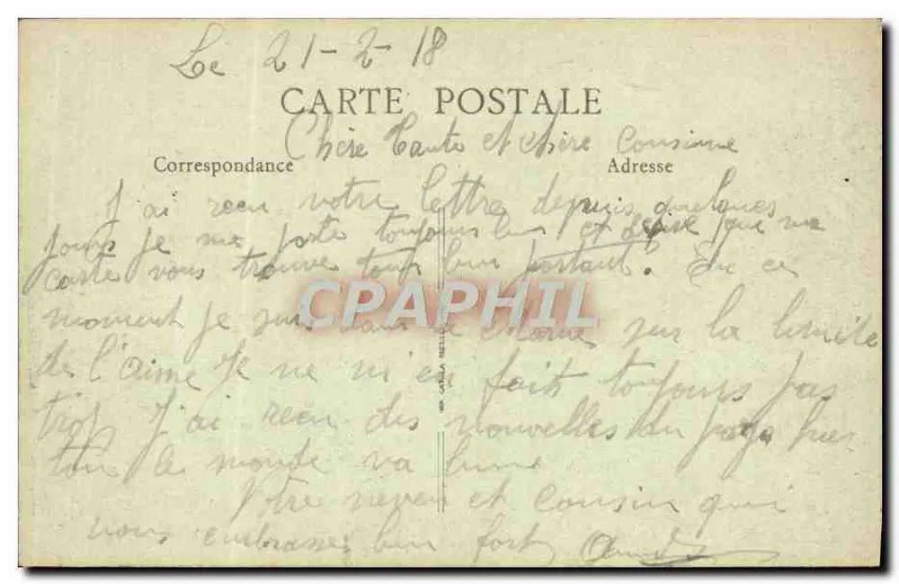 Gernicourt (Aisne) - O Cruzeiro — Visado Paris n° 478 - Verso