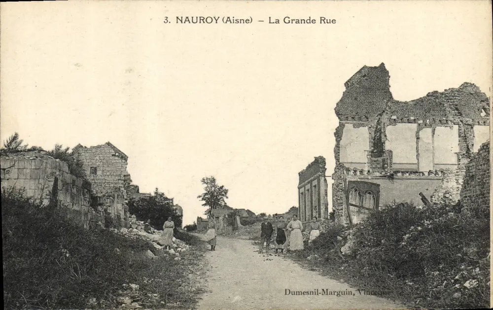 Nauroy (Aisne) — Ansicht der Hauptstraße — Dumesnil-Marguin, Vincennes - Vorderseite