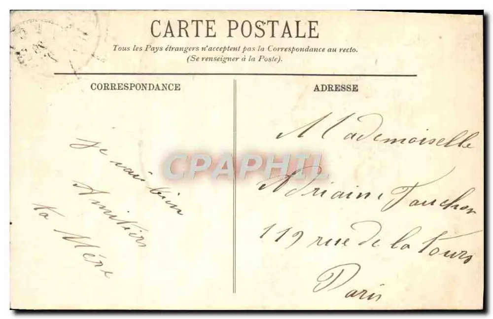 Tipos de Auvergne — Camponeses — LL. - Verso