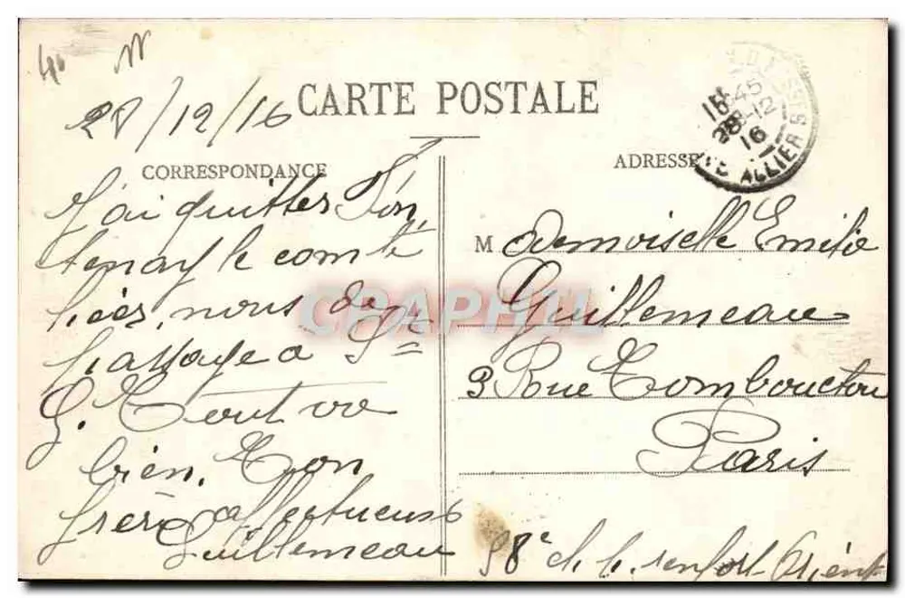 St-Germain-des-Fossés — Ansicht von der Route de St-Gérard — Verlag Bourbonnais, Nr. 204 - Rückseite
