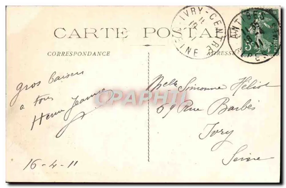 Cap d'Antibes (A.-M.) - Villa Eilenroc - Allée des Palmiers — editor: L. Milan, Cannes, n°90 - Verso