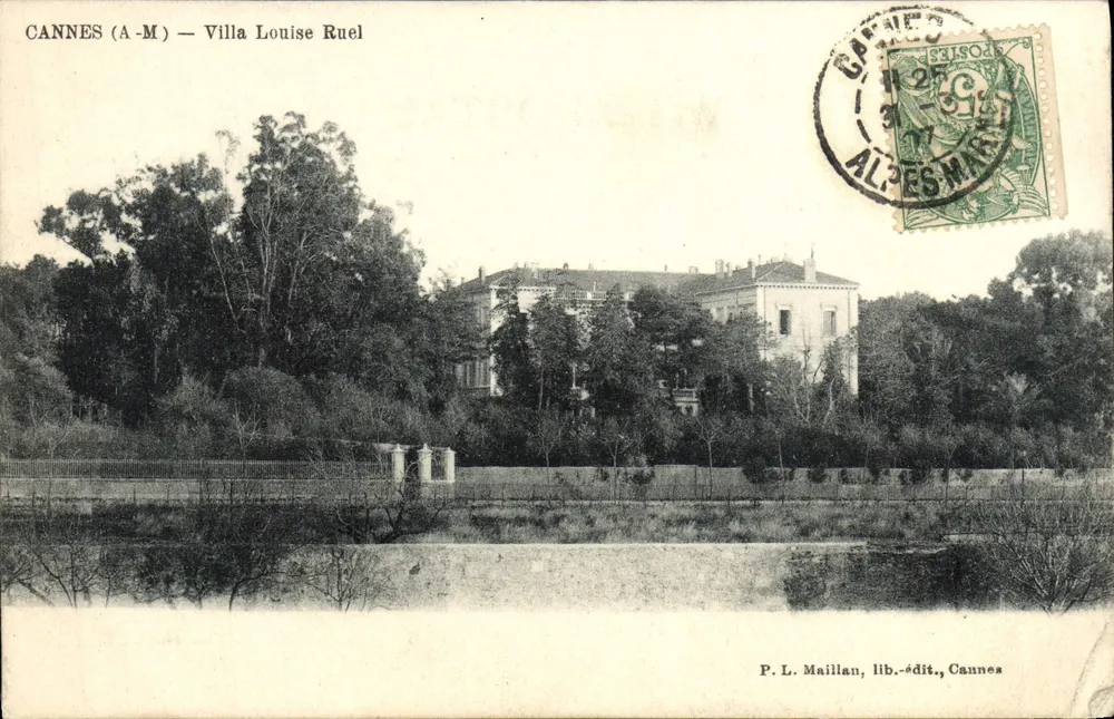 CANNES (A-M) — Villa Louise Ruel — P. L. Maillan, lib.-édit., Cannes - Frente