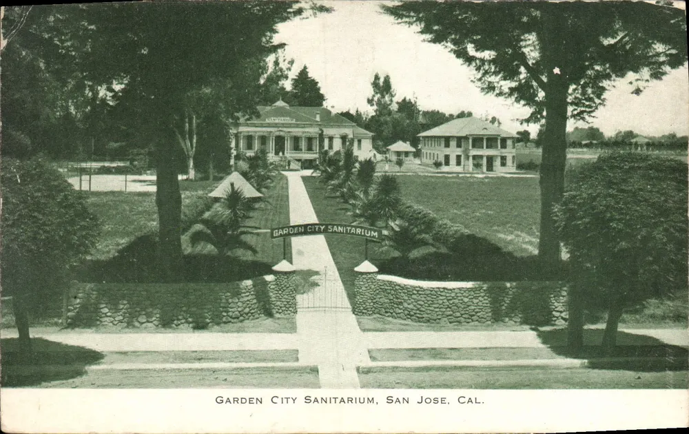 Garden City Sanitarium — San Jose, Cal. — Bardell Print, S.F. - Vorderseite