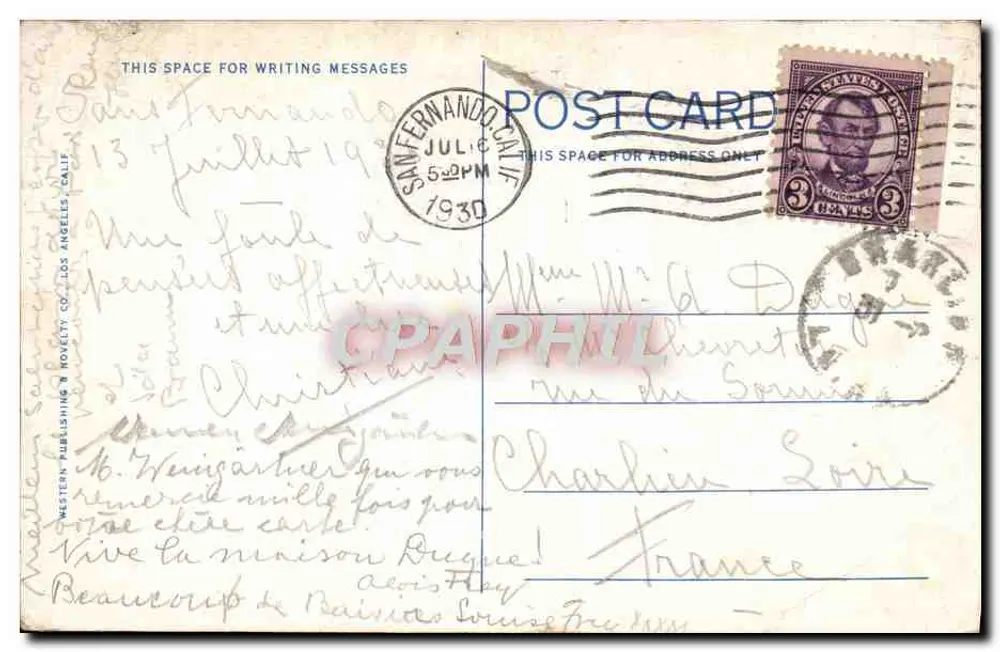 Um pomar típico da Califórnia — 524 — Western Publishing & Novelty Co. - Verso