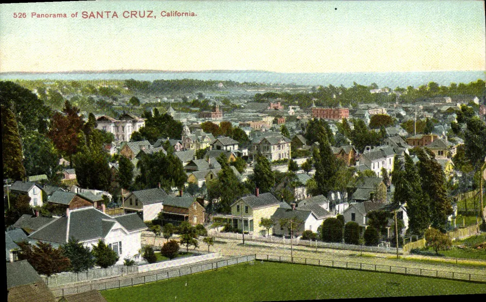 Santa Cruz, Kalifornien — Panorama — Charles Weldner, San Francisco, Kal. n° 526 - Vorderseite