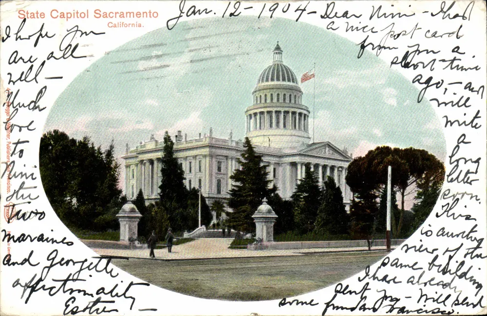 Staatscapitol van Sacramento — Californië — uitgever niet zichtbaar - Voorkant