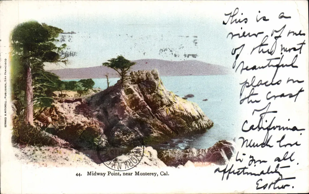 Midway Point, bij Monterey, Cal. — Edward H. Mitchell, San Francisco, n°44 - Voorkant