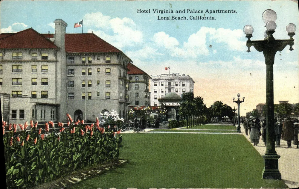 Hotel Virginia und Palace Apartments — Long Beach, Kalifornien — Western Publishing & Novelty Co. - Vorderseite