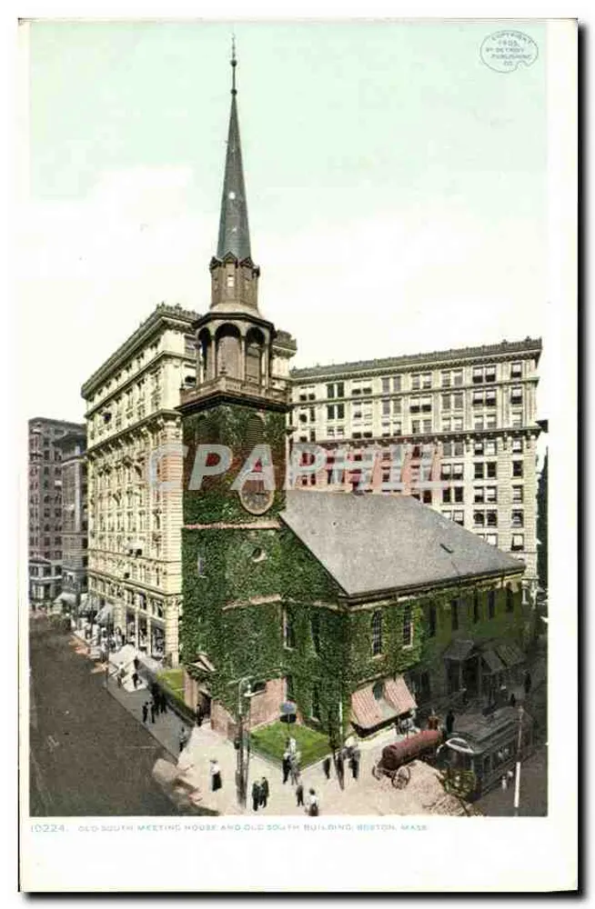 Old South Meeting House und Old South Building — Boston, Mass — Detroit Publishing Co. n° 10224 - Vorderseite