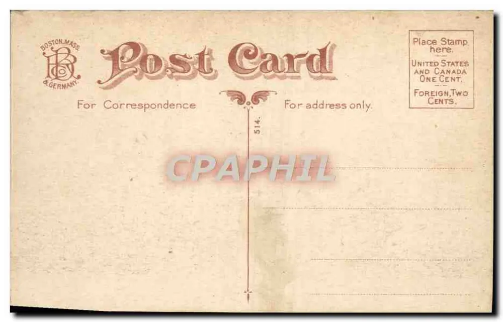 बोस्टन, स्टेट हाउस एंड हुकर स्टेट्यू - कॉपीराइट 1905 बाई मेट्रोपॉलिटन न्यूज कंपनी, बोस्टन - पीछे