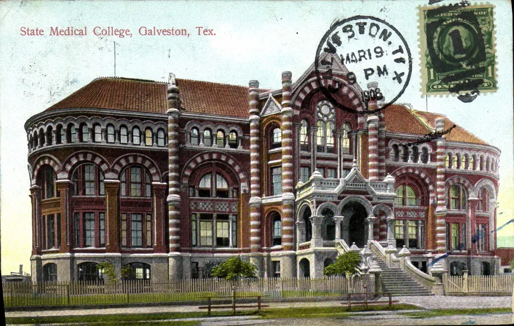 State Medical College, Galveston, Tex. — Verlag nicht sichtbar, Seriennummer nicht lesbar - Vorderseite