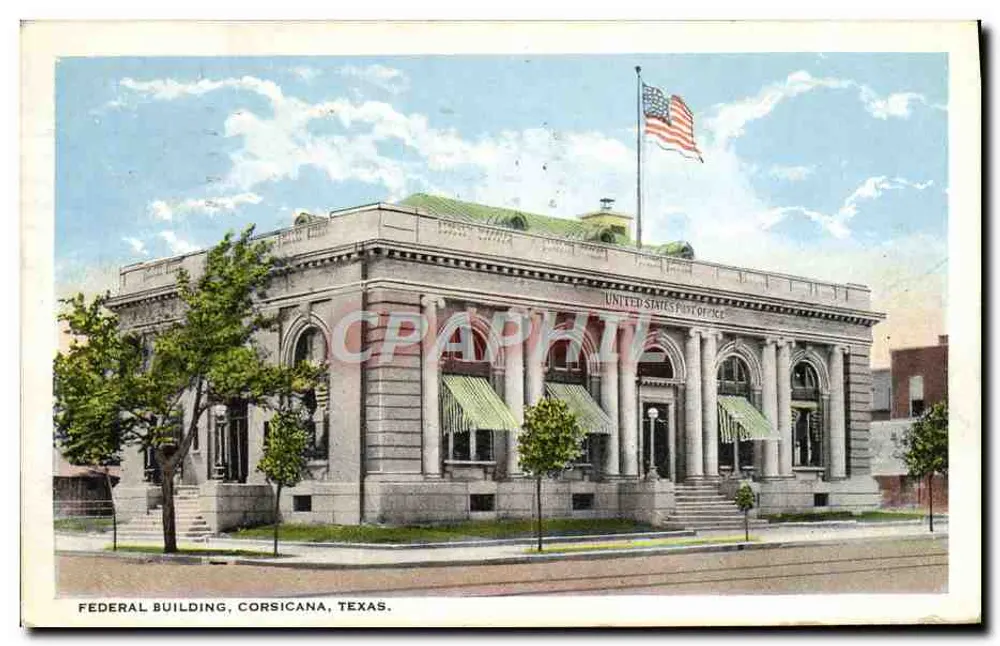 Bundesgebäude — Corsicana, Texas — Verlag unbekannt - Vorderseite