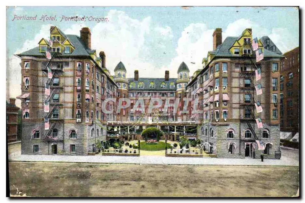 Portland Hotel, Portland, Oregon — Verlag nicht sichtbar, Seriennummer 509 - Vorderseite