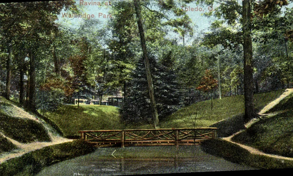 Ravine bij Walbridge Park — Toledo, Ohio — uitgever Walbridge Park - Voorkant