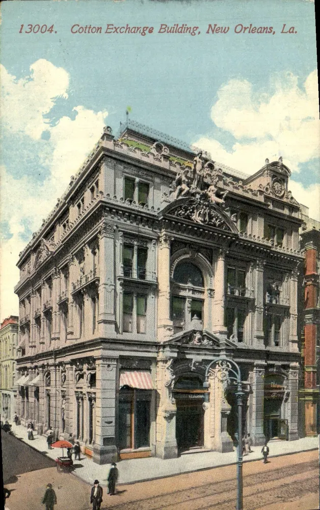 Cotton Exchange Building — New Orleans, La. — Published by The Acmeograph Co., Chicago. - Front