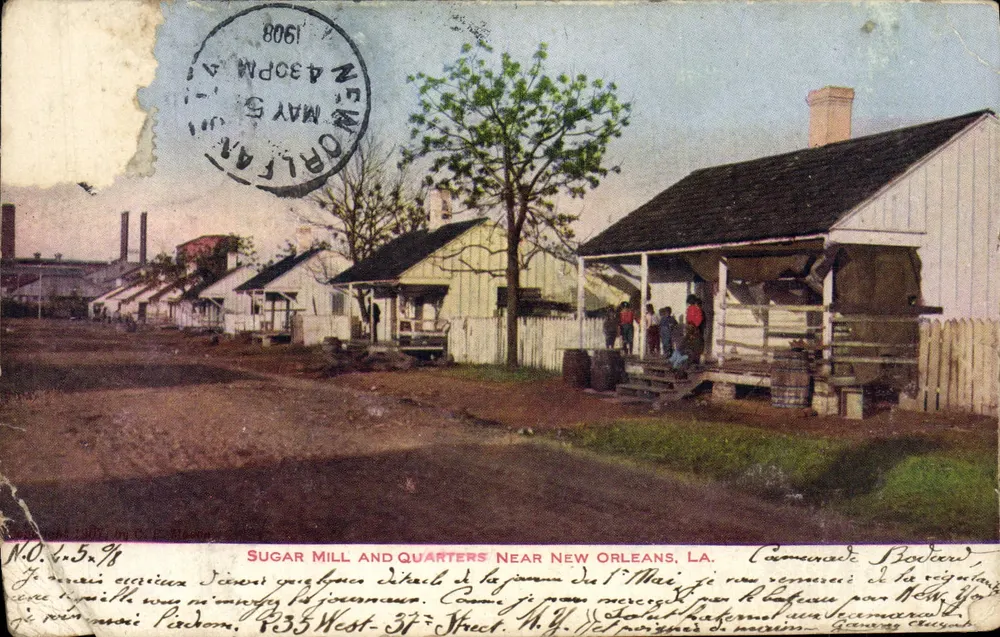 Sugar Mill and Quarters Near New Orleans, LA — éditeur C. B. Mason, n° 27 - Vorderseite