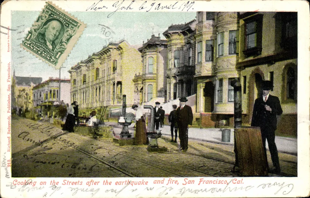 San Francisco — nach Erdbeben und Brands — Verleger Richard Rehverdt, n° 918 - Vorderseite