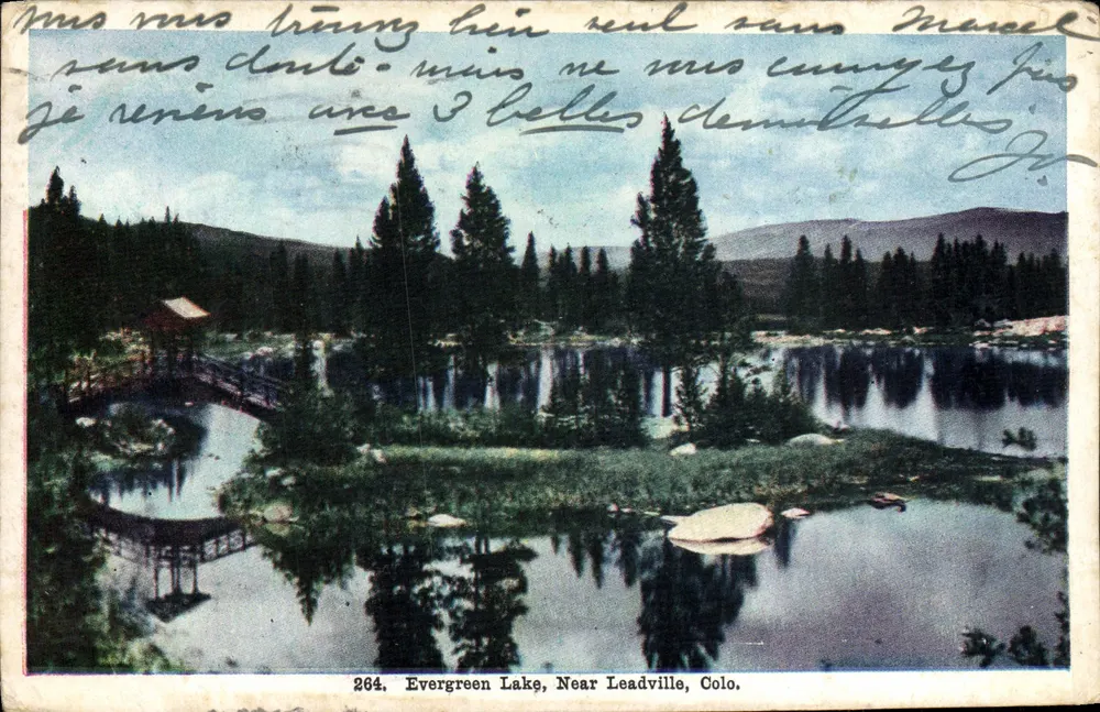 Evergreen Lake, Near Leadville, Colo. — 264 — Verlag The Thayer Publishing Co. Denver Colo. - Vorderseite