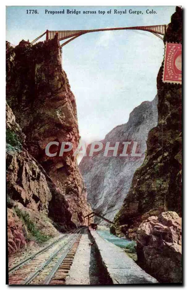 Vorgeschlagener Brücke über dem Royal Gorge, Colo. — Williamson Hatner Co. n° 1776 - Vorderseite
