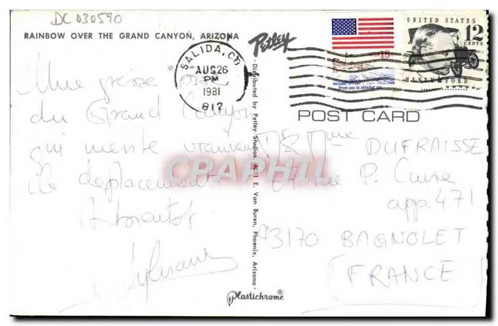 Grand Canyon — Arcoíris — Plastichrome - Reverso