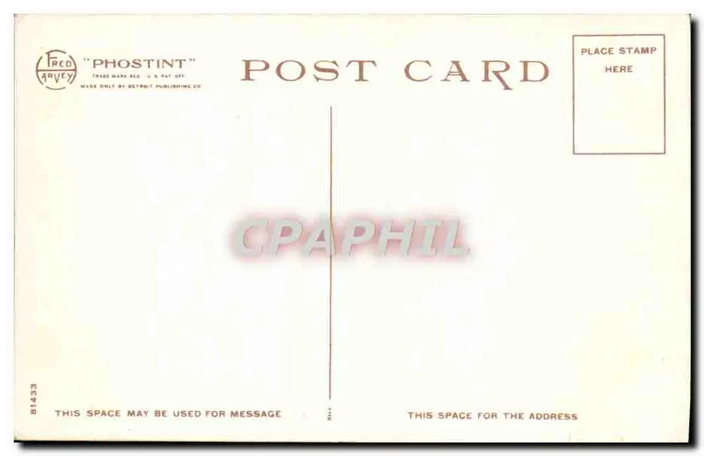 Ansicht des Grand Canyon — Grand View Point — Fred Harvey, n° H-2909 - Rückseite