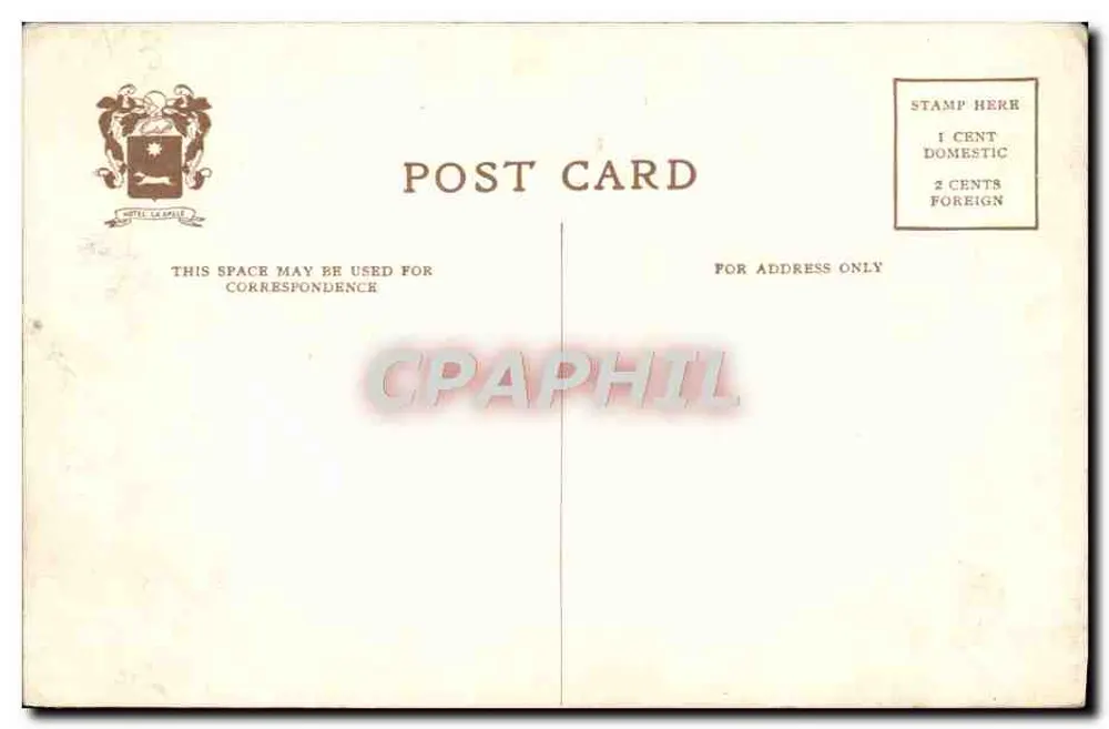 Das La Salle Hotel — Das La Salle Hotel — Chicago — Ostsaal — Ostsaal - Rückseite