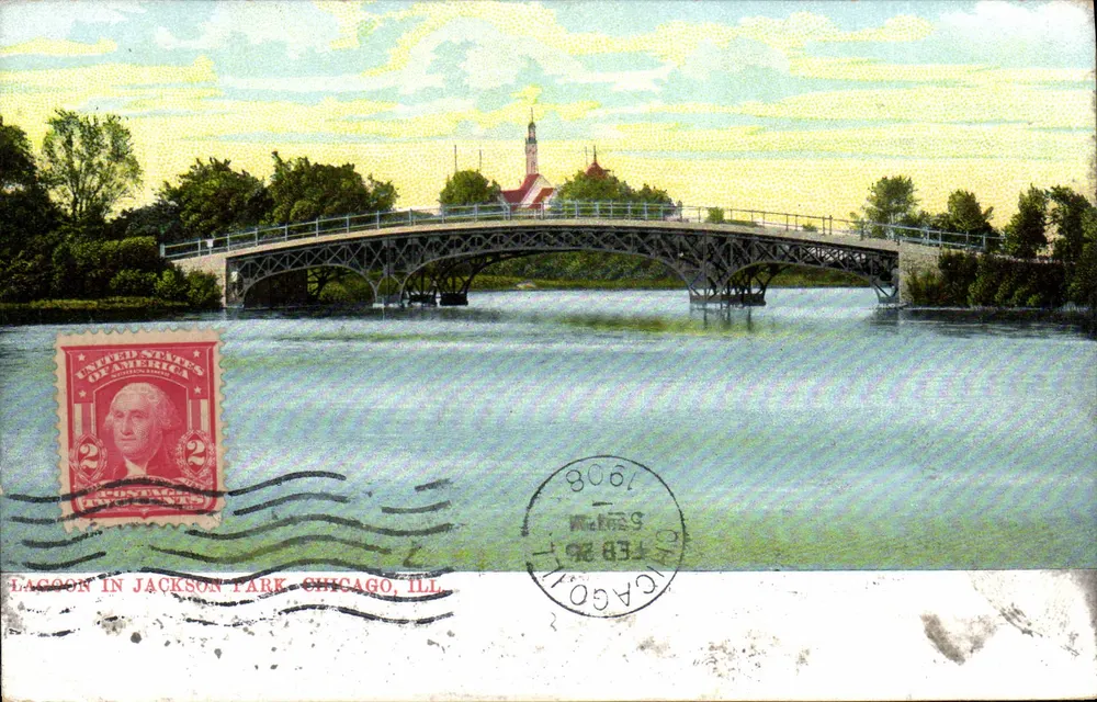 Lacoon no Jackson Park — Chicago, Illinois — B. Sebastian, Editor, Chicago III, Número 79 - Frente