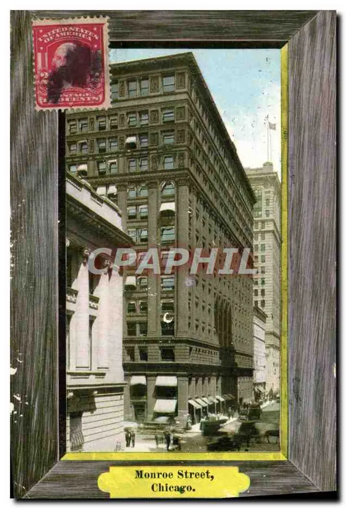 Monroe Street, Chicago — vista de edifícios — editor não visível - Frente