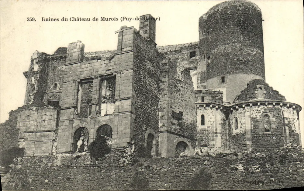 Ruínas do Castelo de Murols — Puy-de-Dôme — A. Hironquère, n°359 - Frente