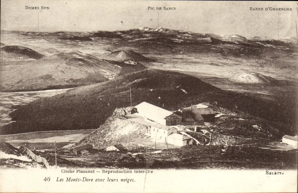 Die Monts-Dore mit ihren Schneefeldern — Cliché Plazanet — Select, n°46 - Vorderseite