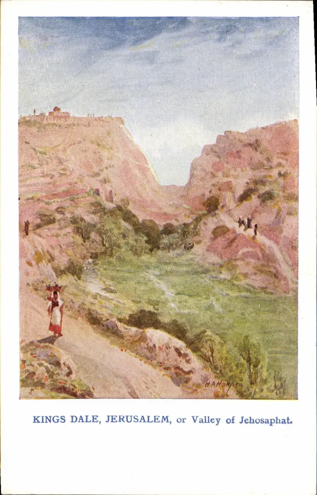 Kings Dale, Jerusalem, oder Tal des Jehosaphat — HAHONIER - Vorderseite