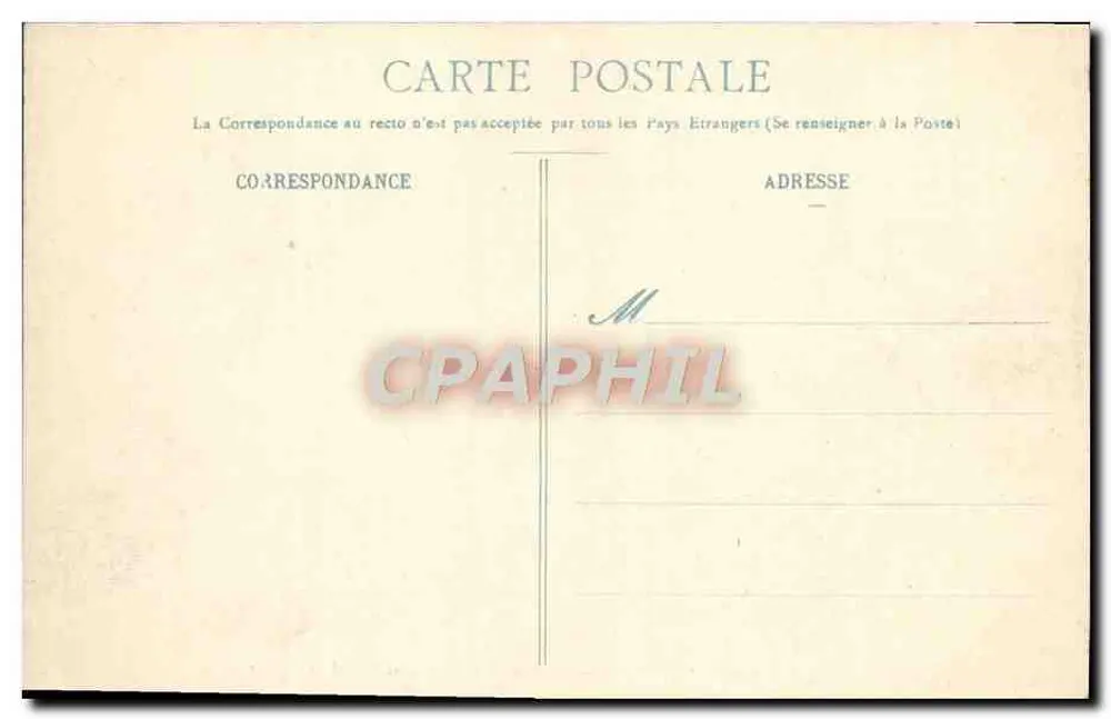 Ansicht der Monts-Dômes und des Col de Ceyssat — Auvergne — G. Delaunay, Verlag, Clermont-Ferrand, Nr. 60 ter - Rückseite