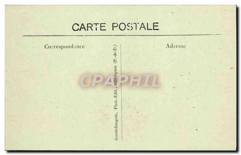 Royat-les-Bains — Les Hôtels Continental et Royat-Palace — G.D.O. n°1145 - Verso