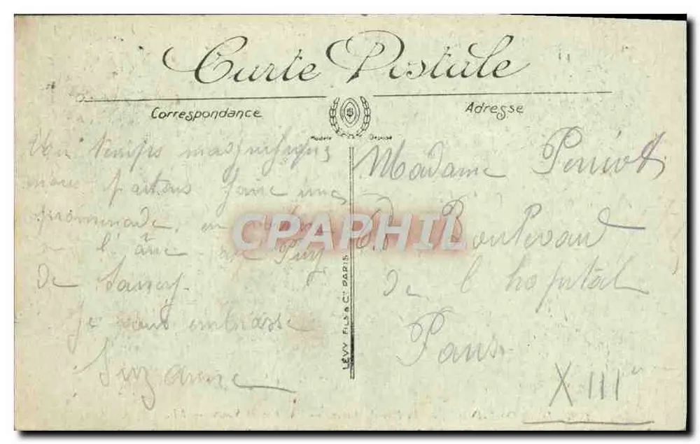 Env. do Mont-Dore — O Puy du Sancy — LL. — n° 147 - Verso