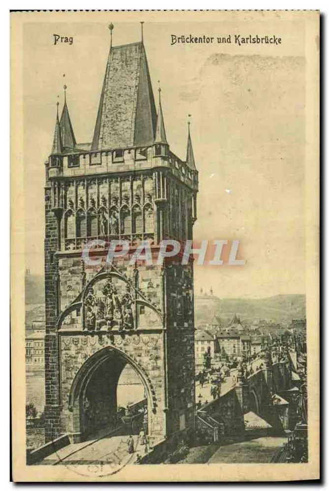 Praga — Brückentor und Karlsbrücke - Frente