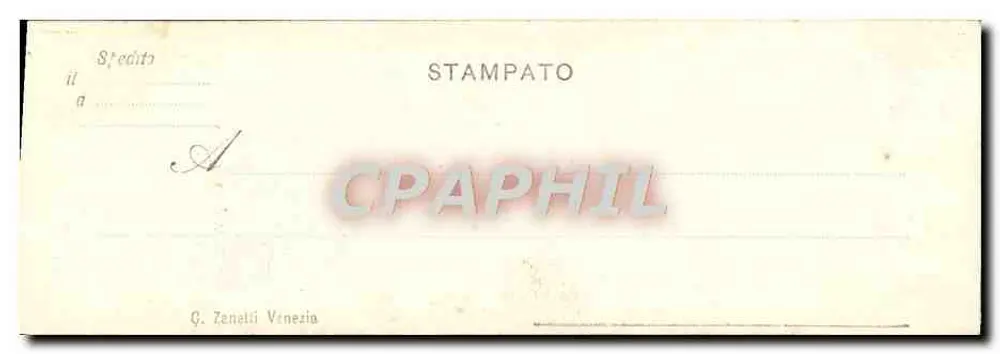 Porta della Caridade - VENEÇA — N. 15 — G. Zanalti Venezie - Verso