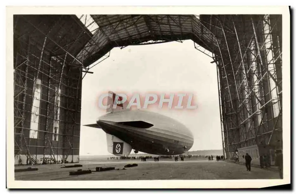 Zeppelin LZ 129 Hindenburg — in seiner Wartehalle — Deutsche Zeppelin-Reederei - Vorderseite