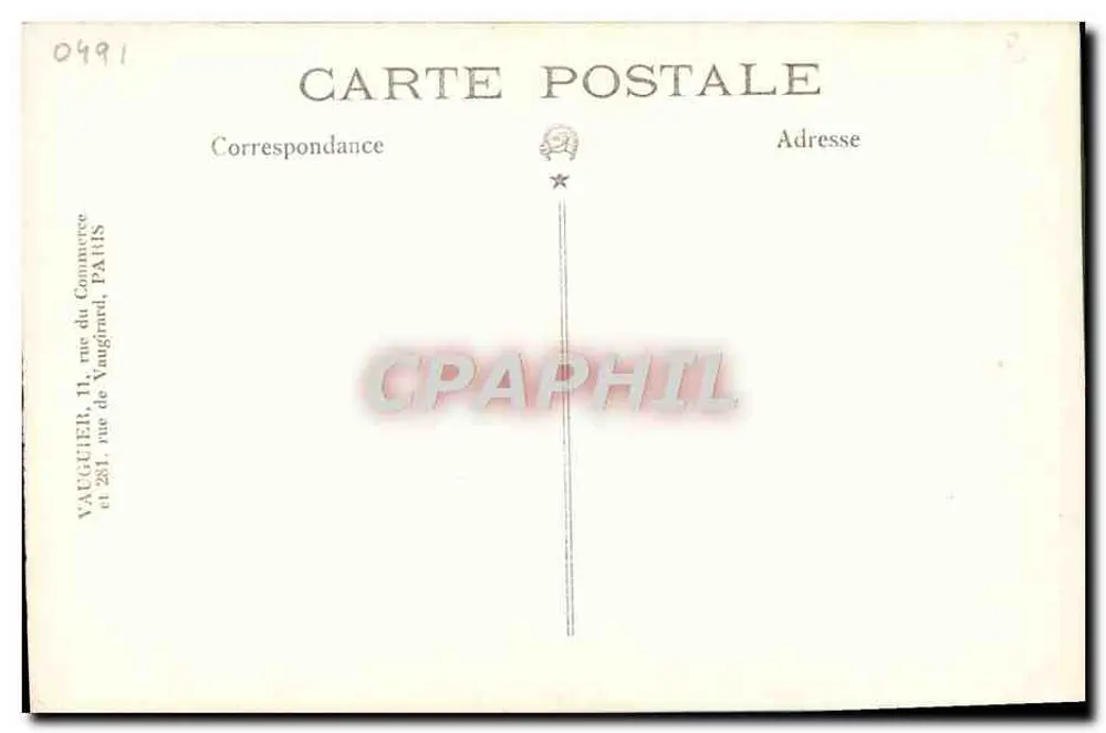 Ballerina orientale — posa teatrale — Vaucuier, Parigi - Verso