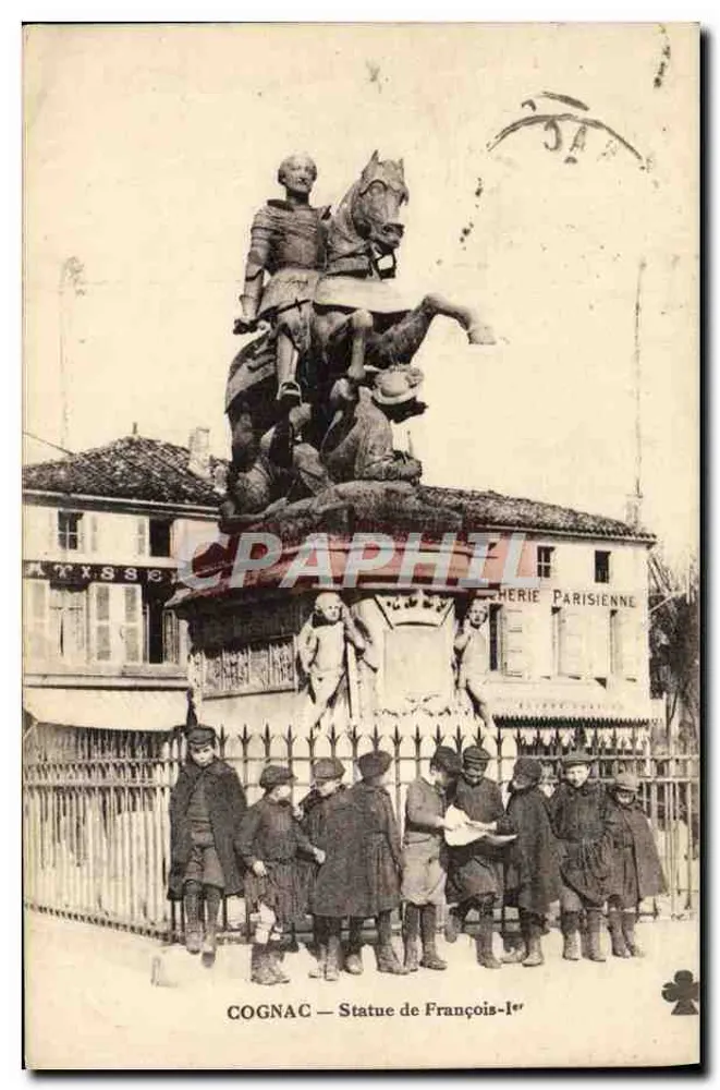 COGNAC — Statue von François I — Verlag: Chérie Parisienne - Vorderseite