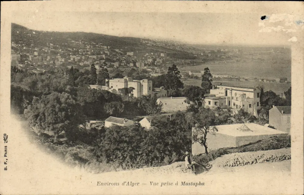 Environs d'Alger — Vue prise d'Mustapha — B.F. PARIS - Frente