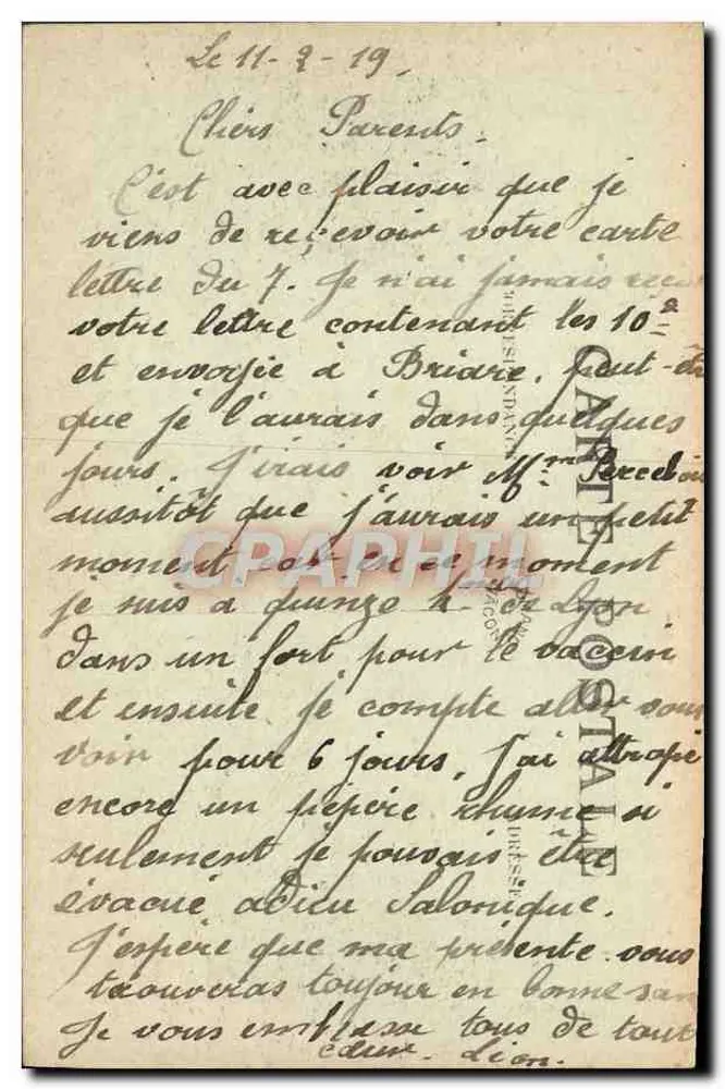 LYON — Faculdade de Medicina — E R - Verso
