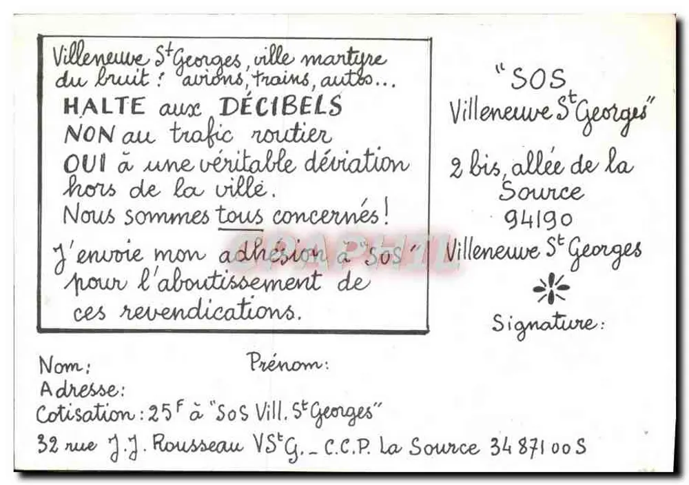 Villeneuve-Saint-Georges — Rue de Paris — G. G. - Verso